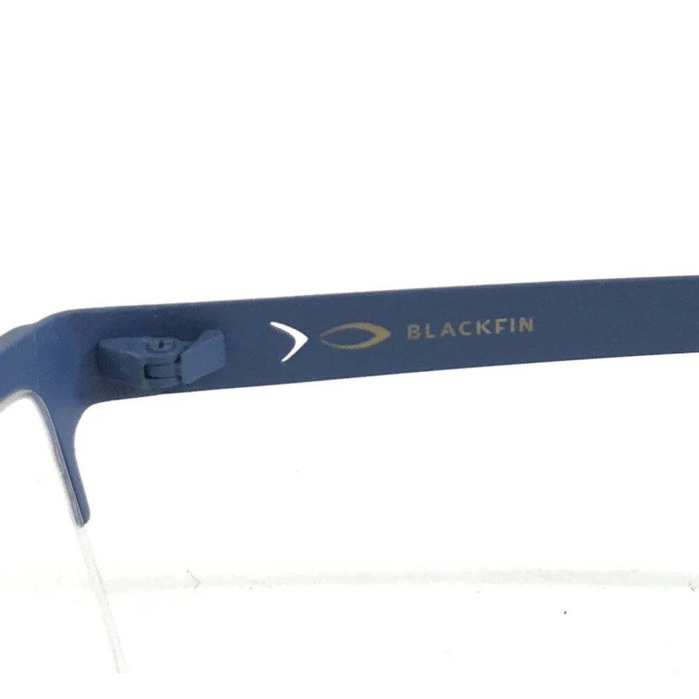 Blackfin Eyeglasses Frame BF734 RUSSEL COL.551 Blue Rectangle Half Rim 55-16-145